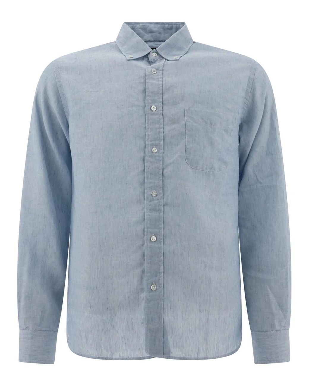 Beams Plus Blue Coolmax Casual Shirt for men