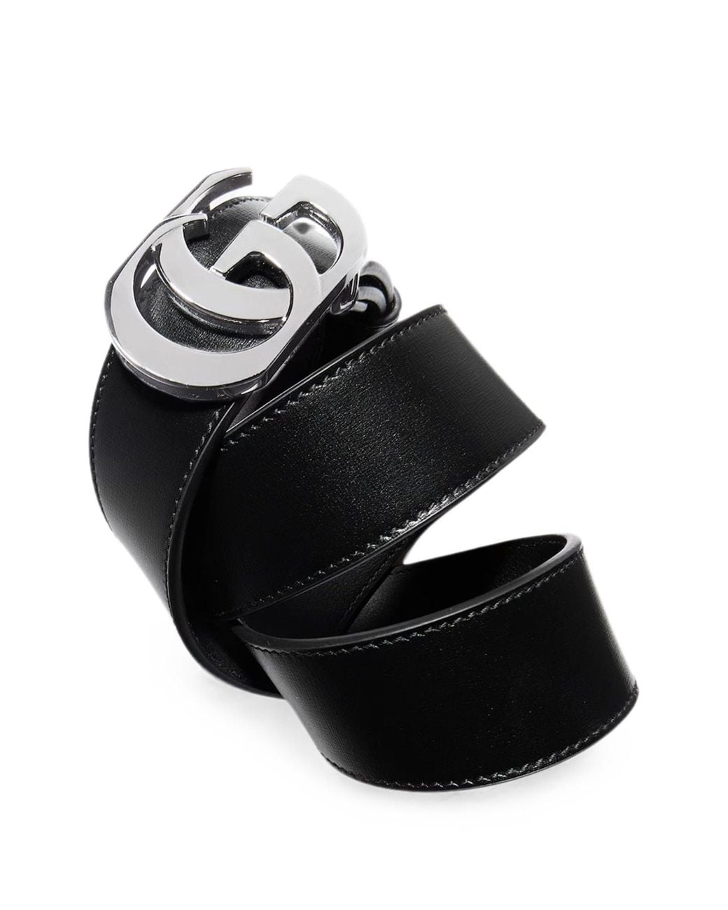 Gucci White 35Mm Cornelius Baby Leather Belt for men