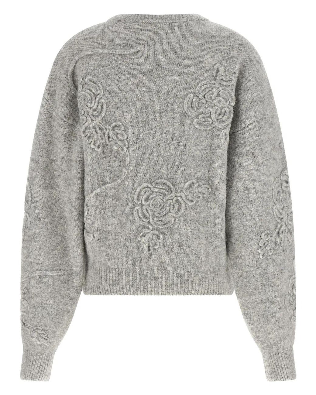 ROTATE BIRGER CHRISTENSEN Gray Rotate Birger Christensen '3D Flower' Sweater
