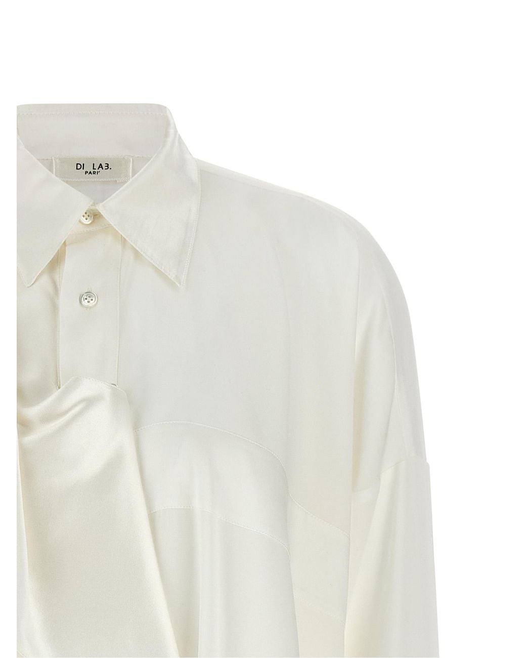 DI.LA3 PARI' White Jabot Shirt