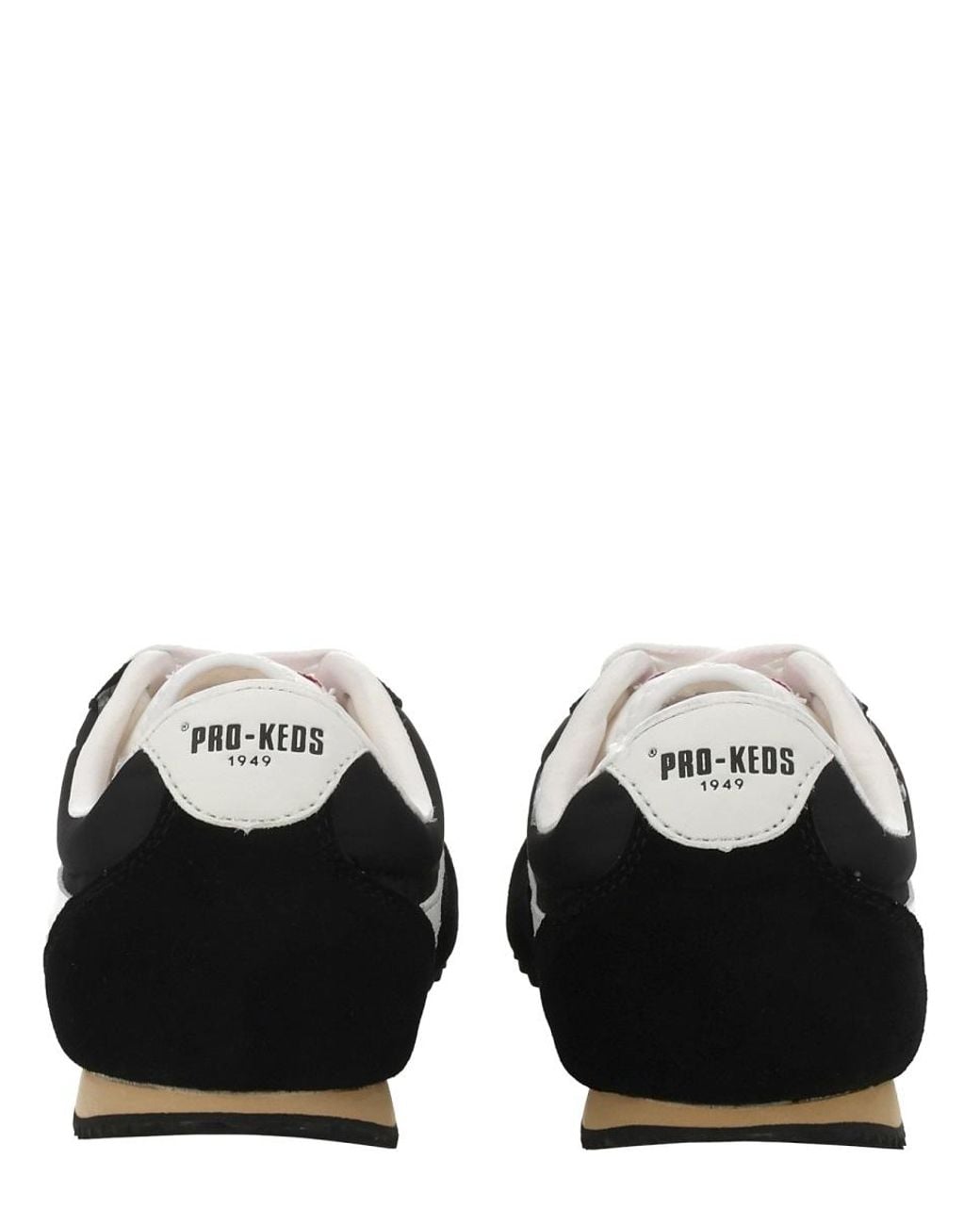 Pro Keds Black Racer 77 Nylon And Suede Leather Sneakers