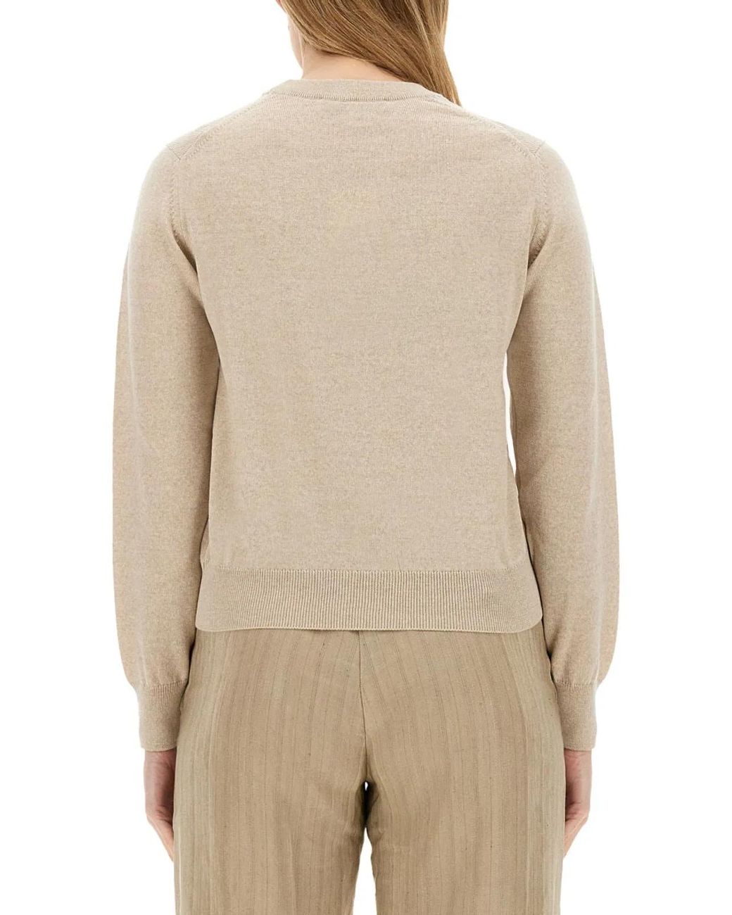 Maison Kitsuné Natural Maison Kitsuné Maglia Fox Head