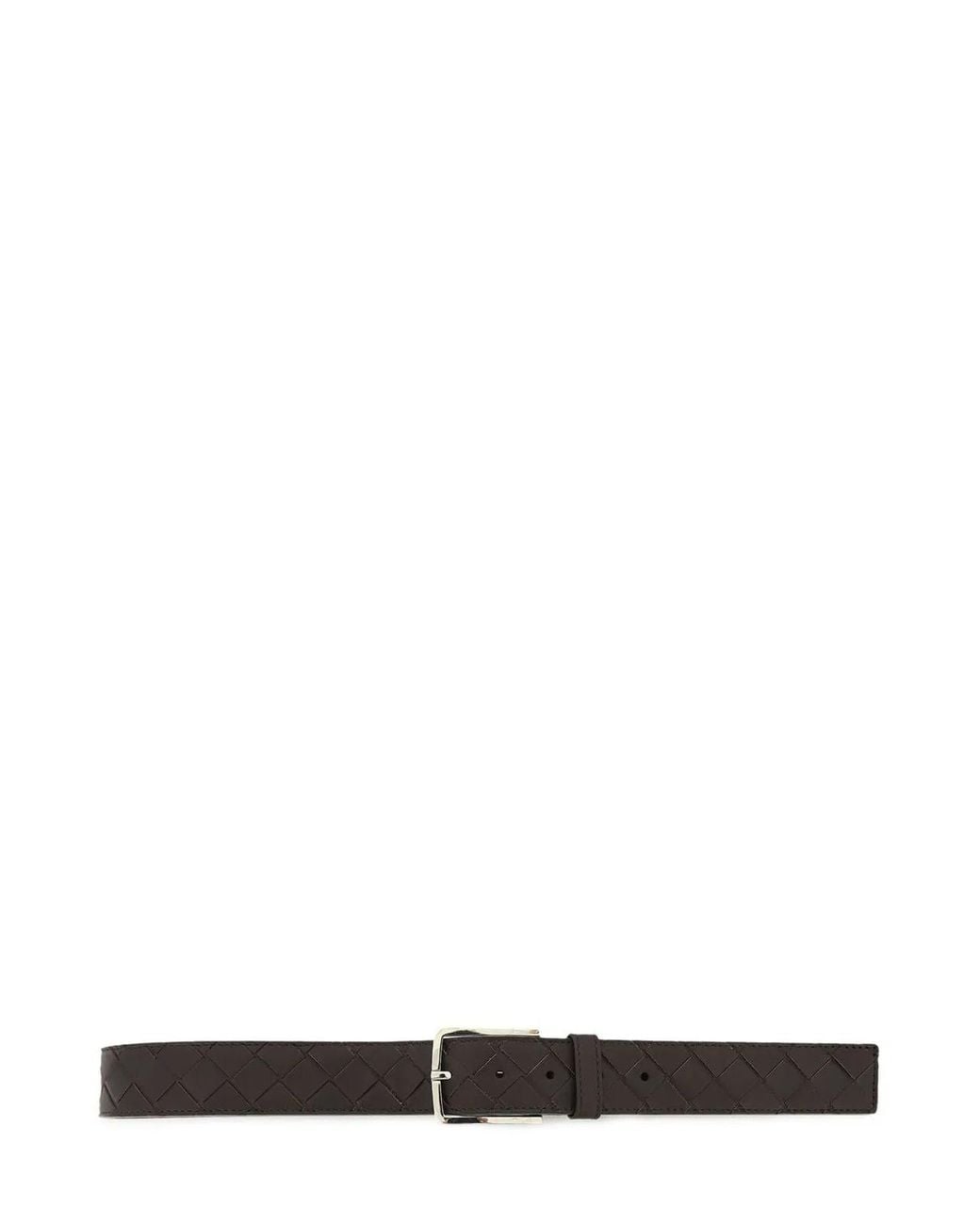 Bottega Veneta White Intrecciato Belt for men