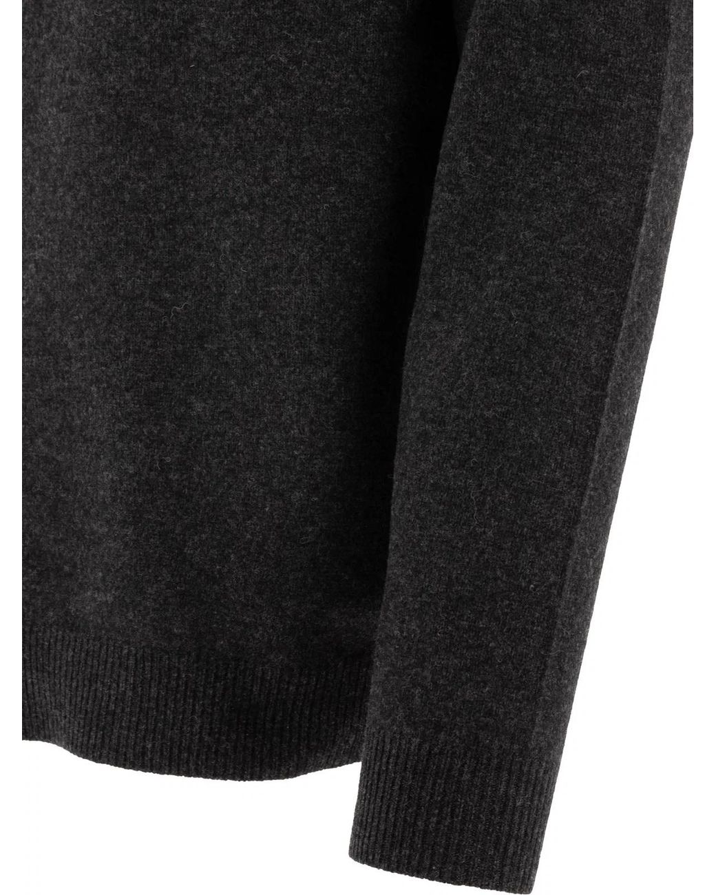 Beams Plus Black Wool Polo Shirt for men
