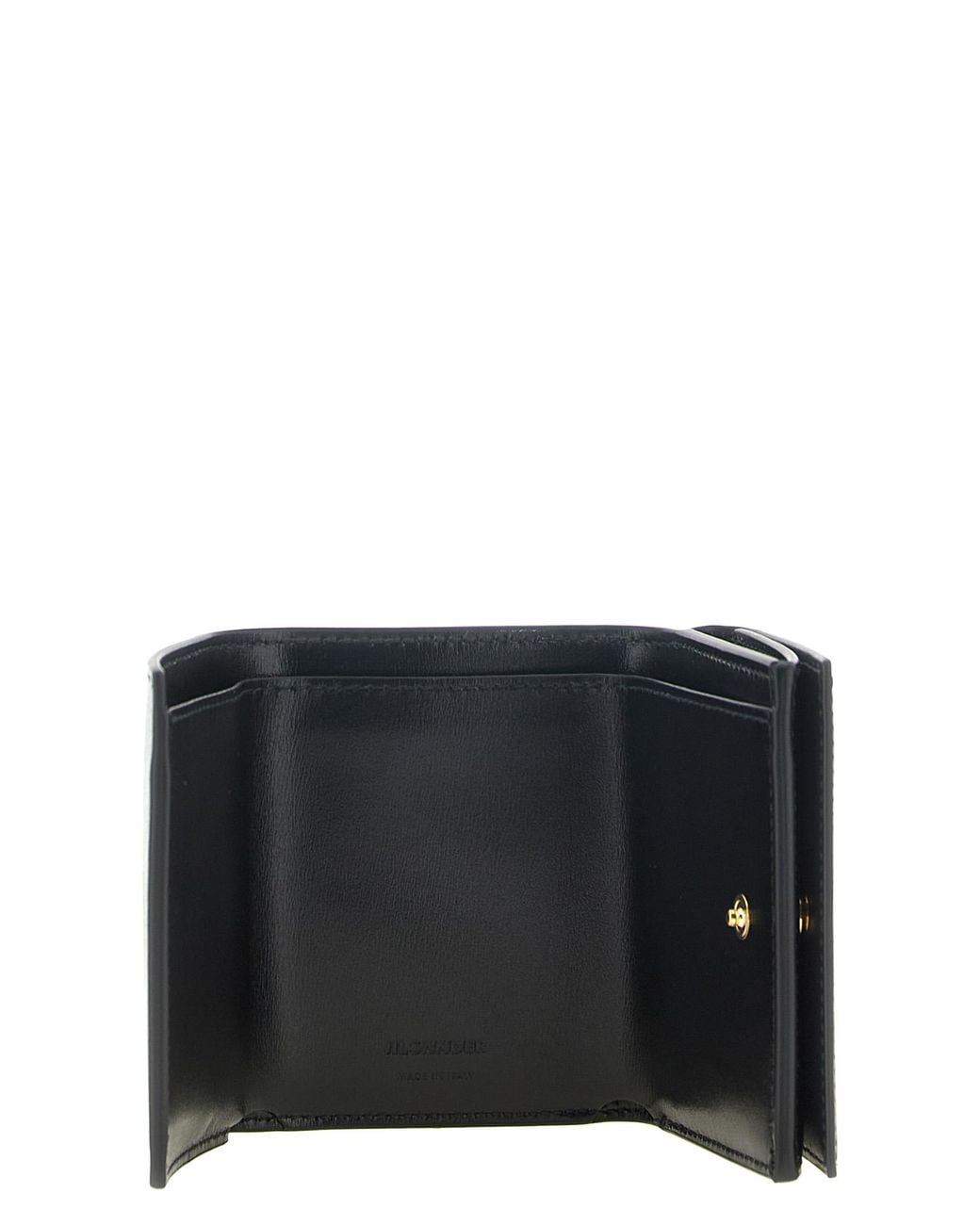 Jil Sander Black Mini Leather Wallet