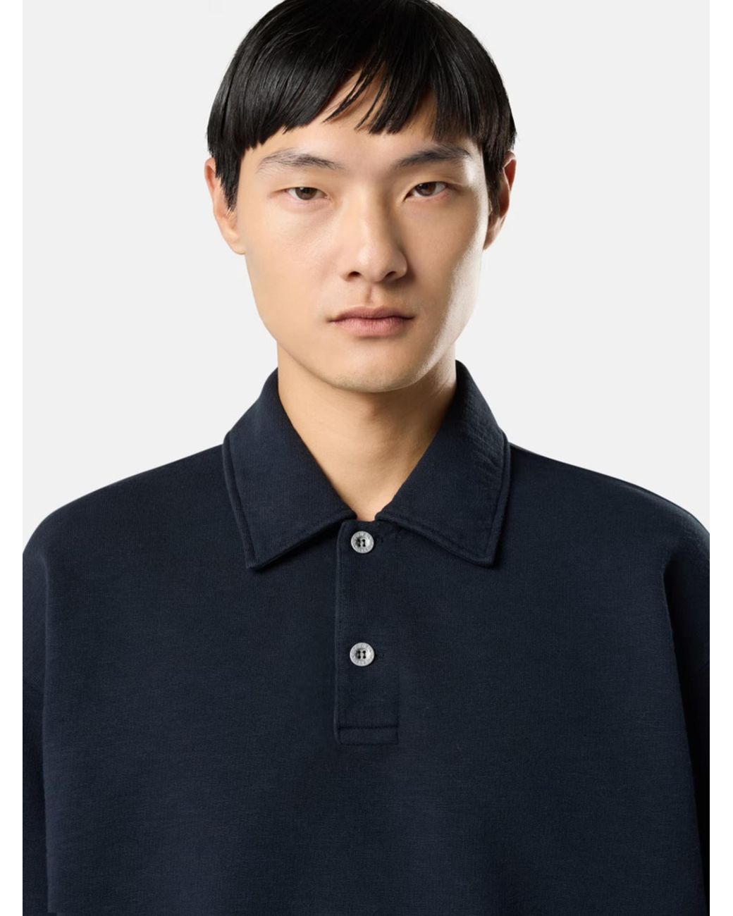 Stone Island Blue L/S Polo for men