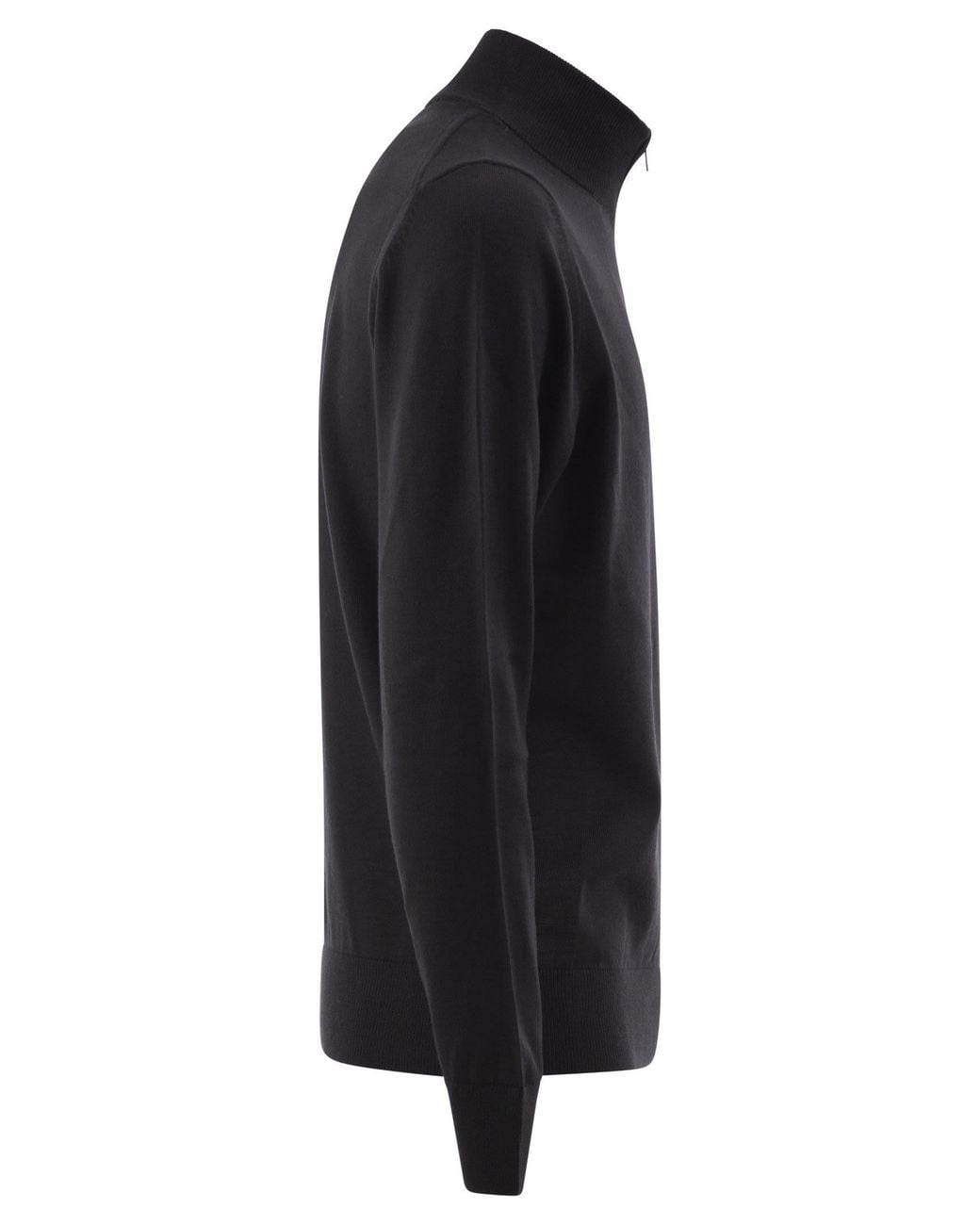 Boss Black Pure Virgin Wool Half-Zip Jumper for men
