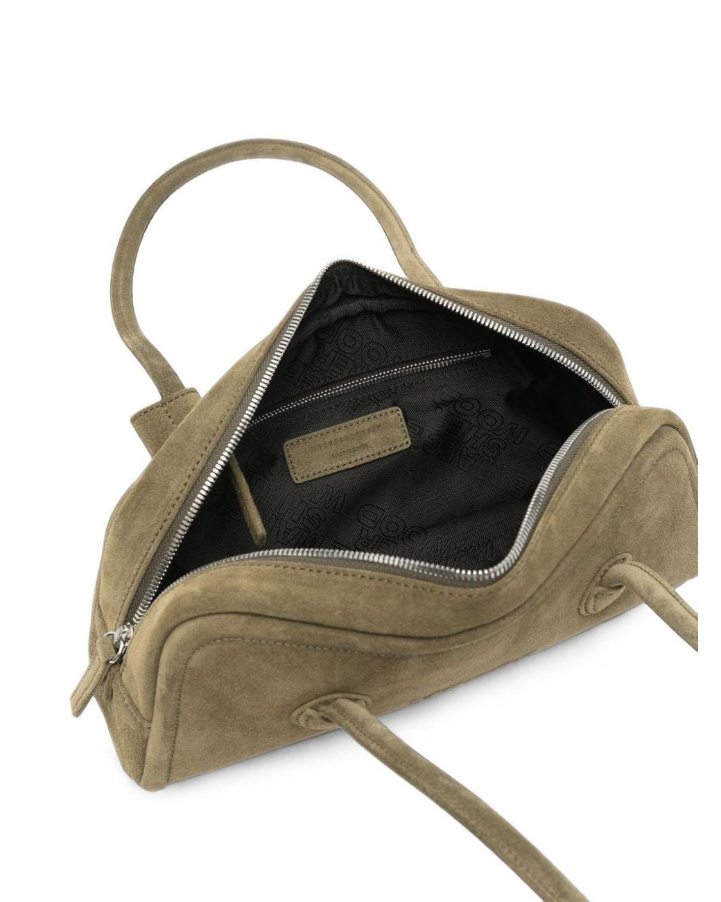 MARGE SHERWOOD Green Leather Boston Bag