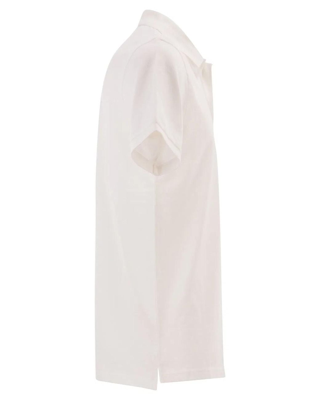 Carhartt White Short-Sleeved Piqué Polo Shirt