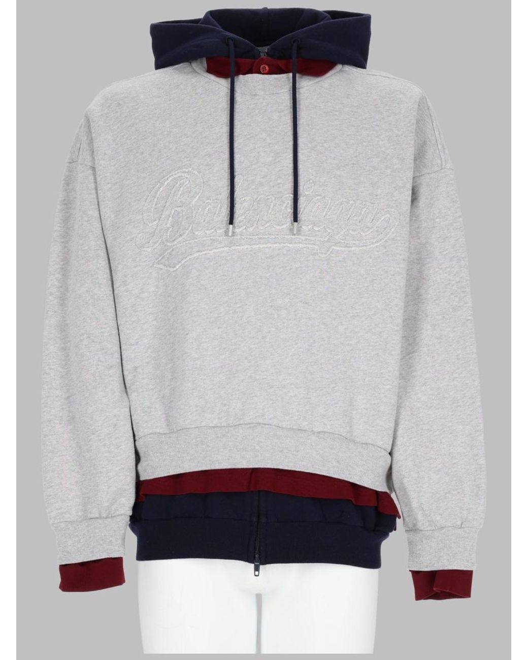 Balenciaga Gray Felpa Multistrato for men