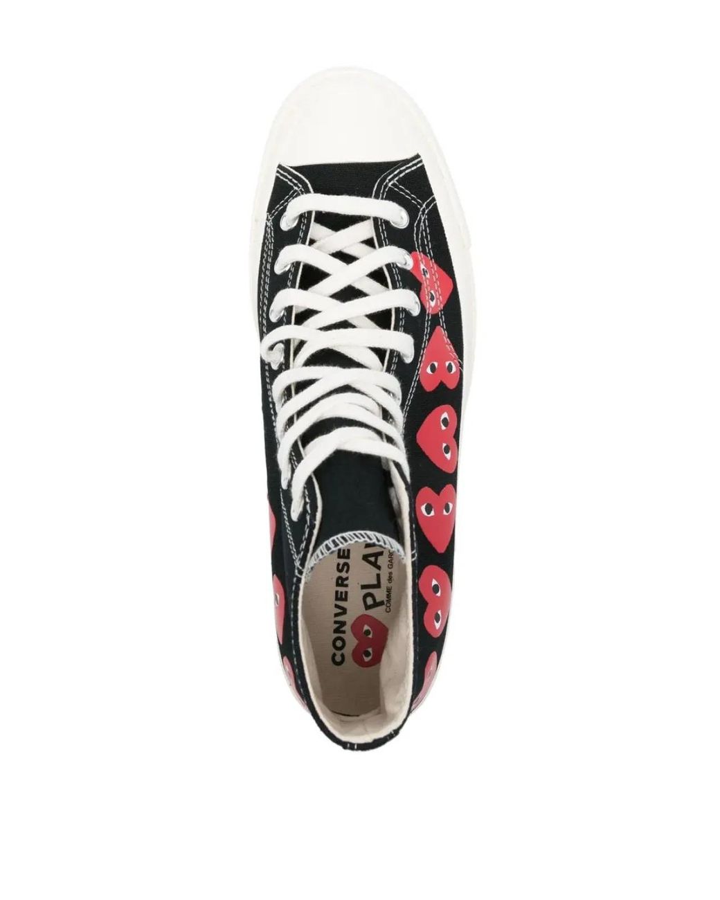 COMME DES GARÇONS PLAY Black X Converse Chuck 70 Hi Sneakers for men