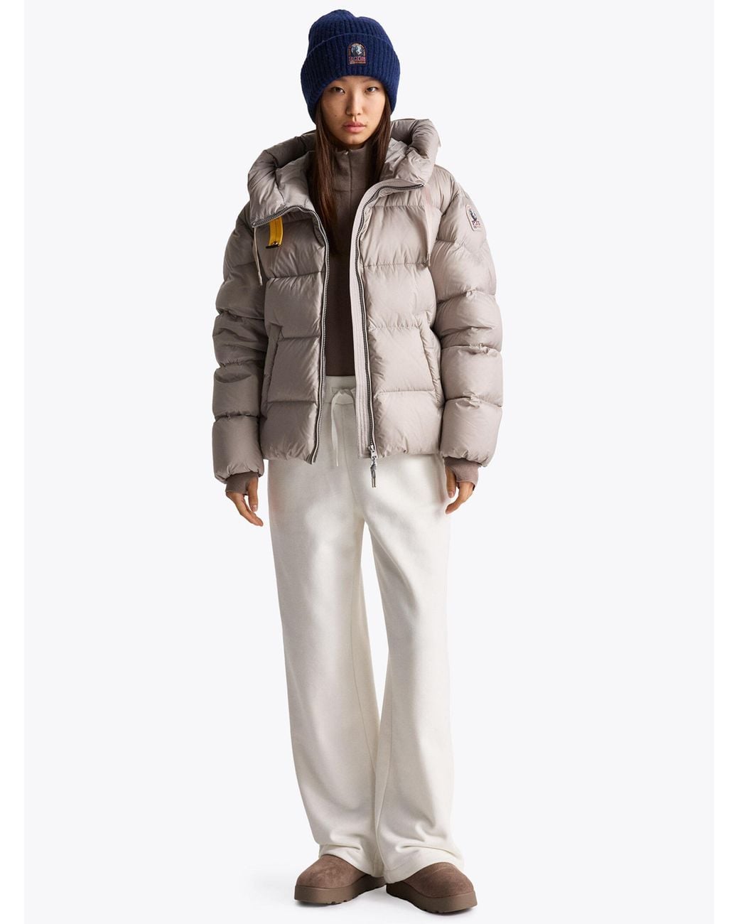 Parajumpers Gray Tilly Hooded Down Jacket