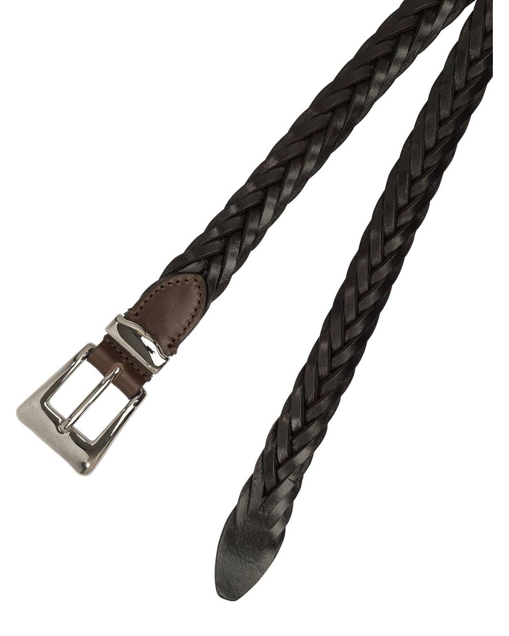 Adriano Meneghetti White Ellar Belts Brown for men