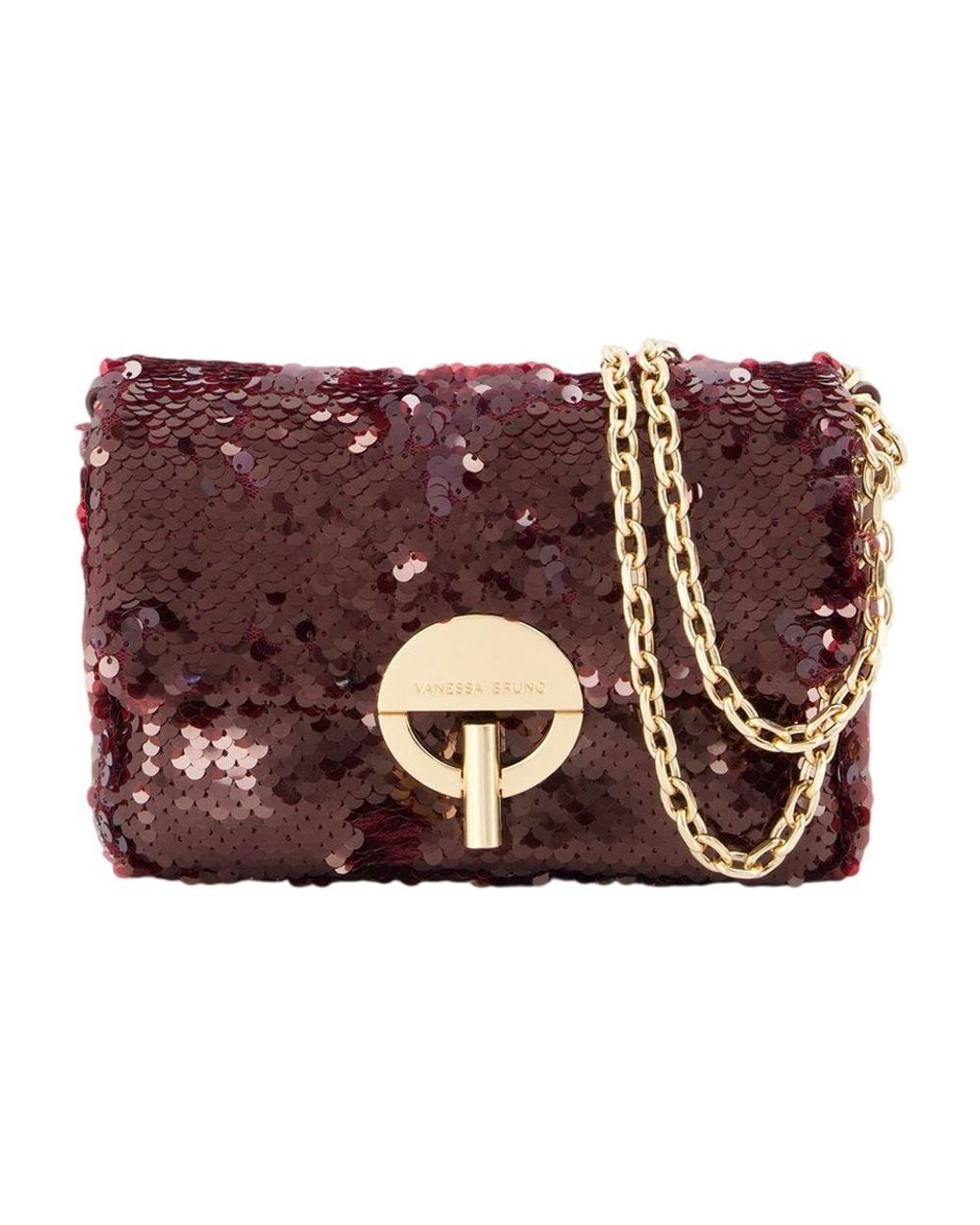 Vanessa Bruno Red "Nano Moon" Crossbody Bag