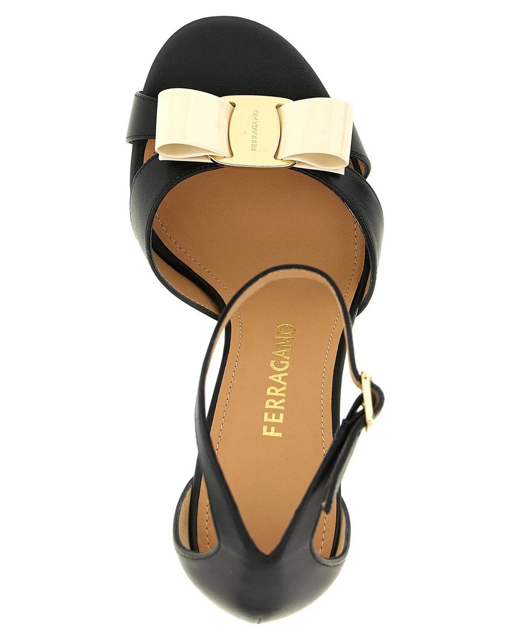 Ferragamo Metallic 'Roxy' Sandals