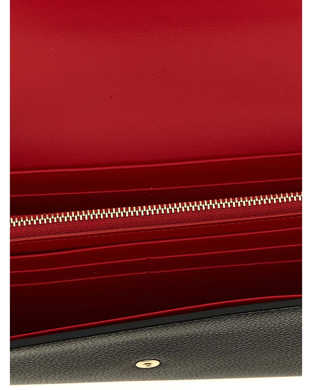 Ferragamo Black 'Gancini' Wallet On Chain