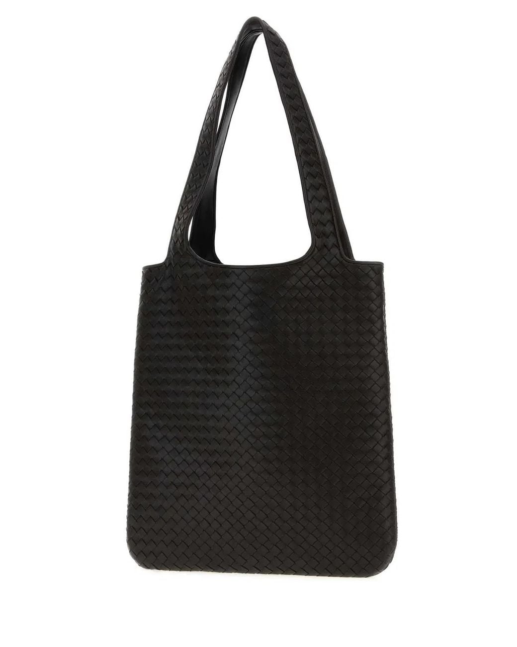 Bottega Veneta Black Dark Leather Veneto Shoulder Bag for men