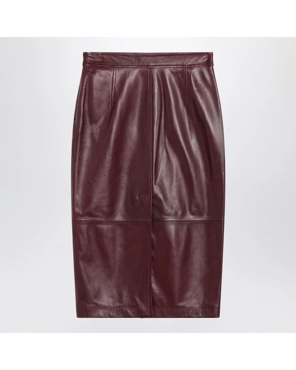 Max Mara Purple Bordeaux Pencil Skirt