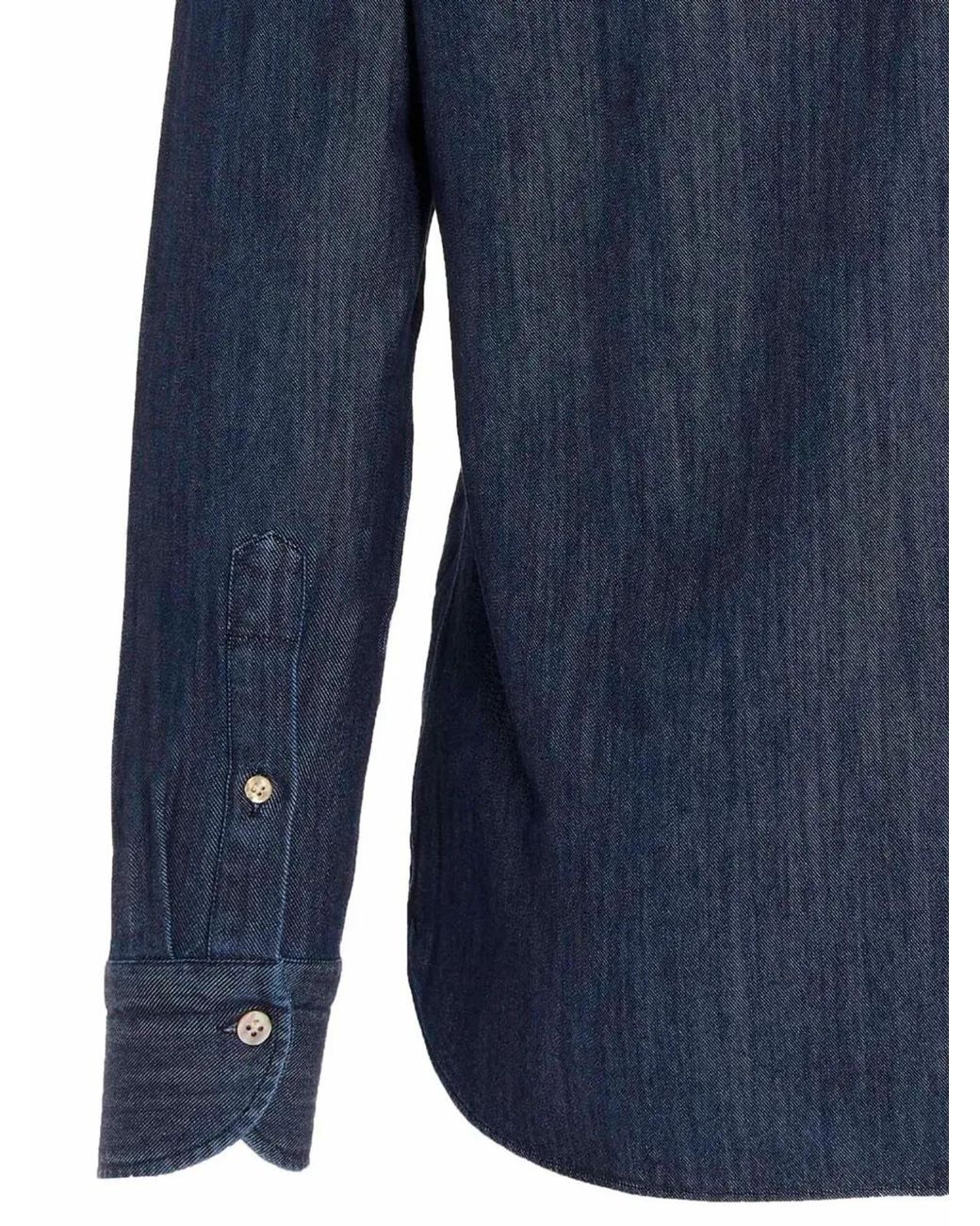 Borriello Blue Denim Shirt for men