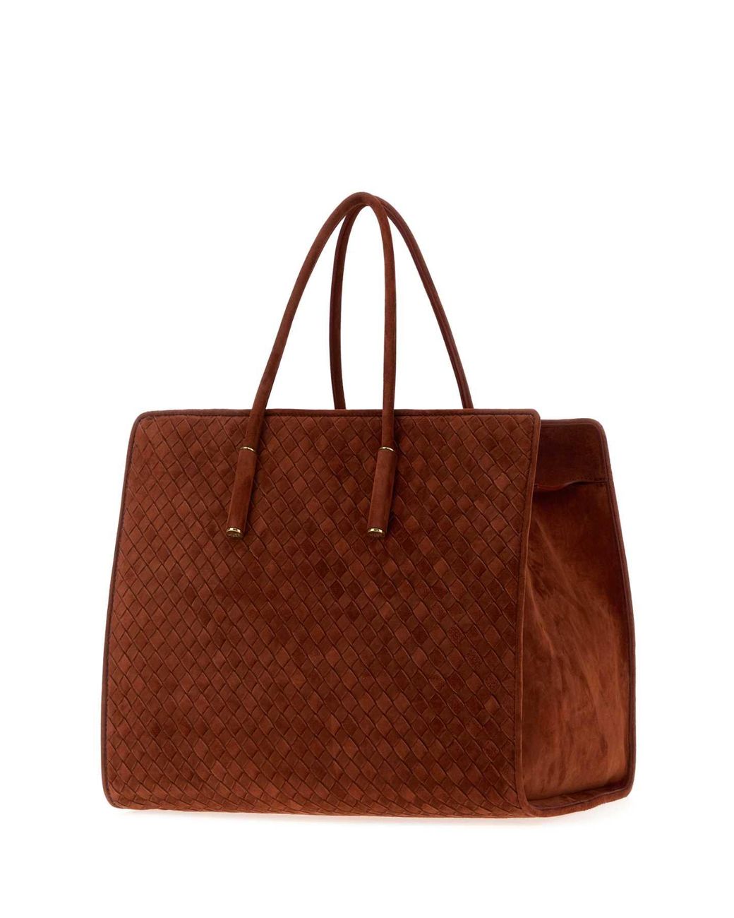 Bottega Veneta Brown Suede Barbara Shopping Bag