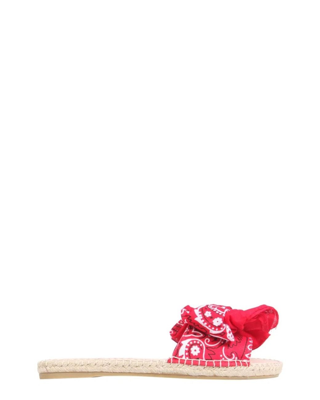 Manebí Pink Manebi Low Sandals With Bandana Bow