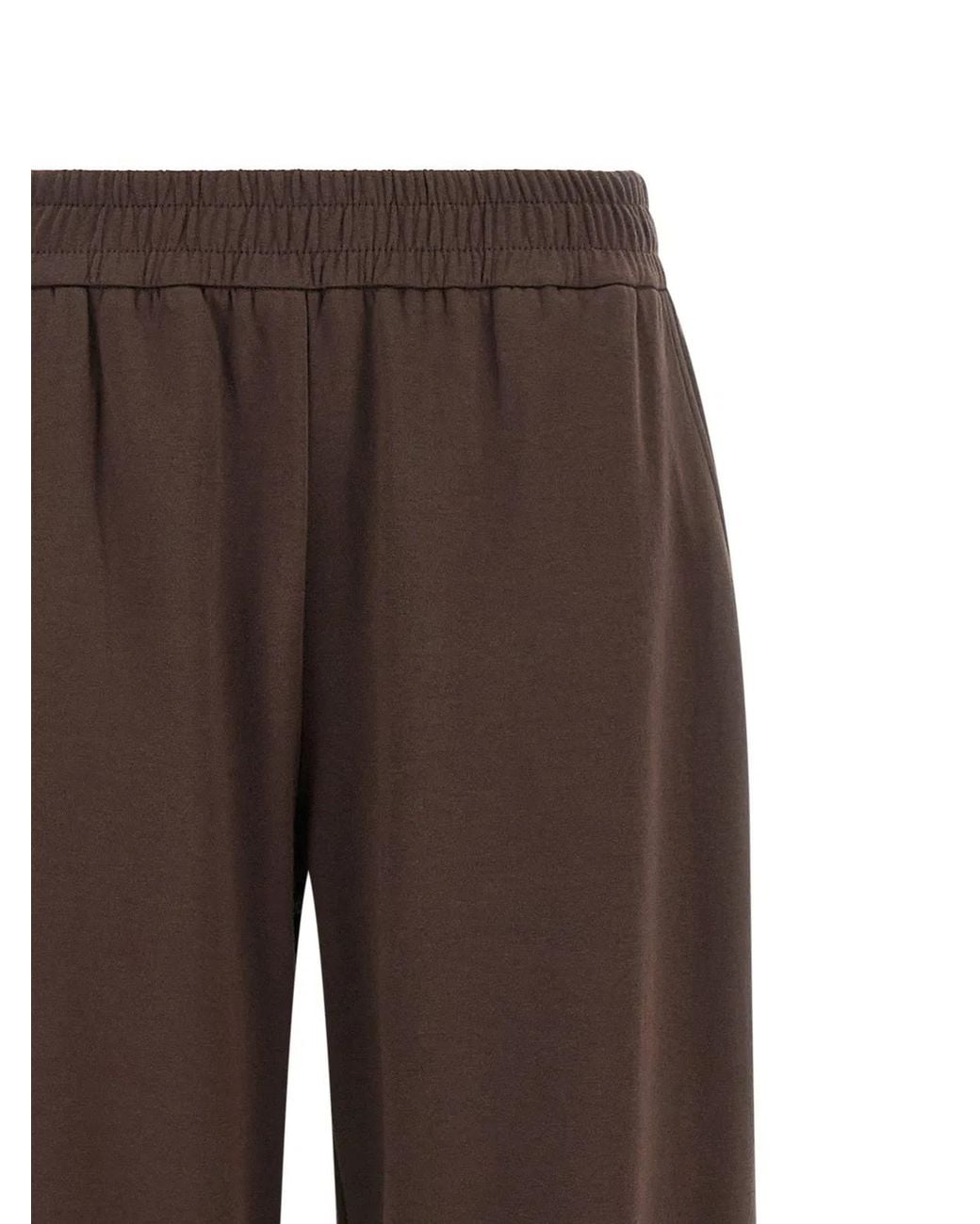 Moncler Brown Double Knit Joggers