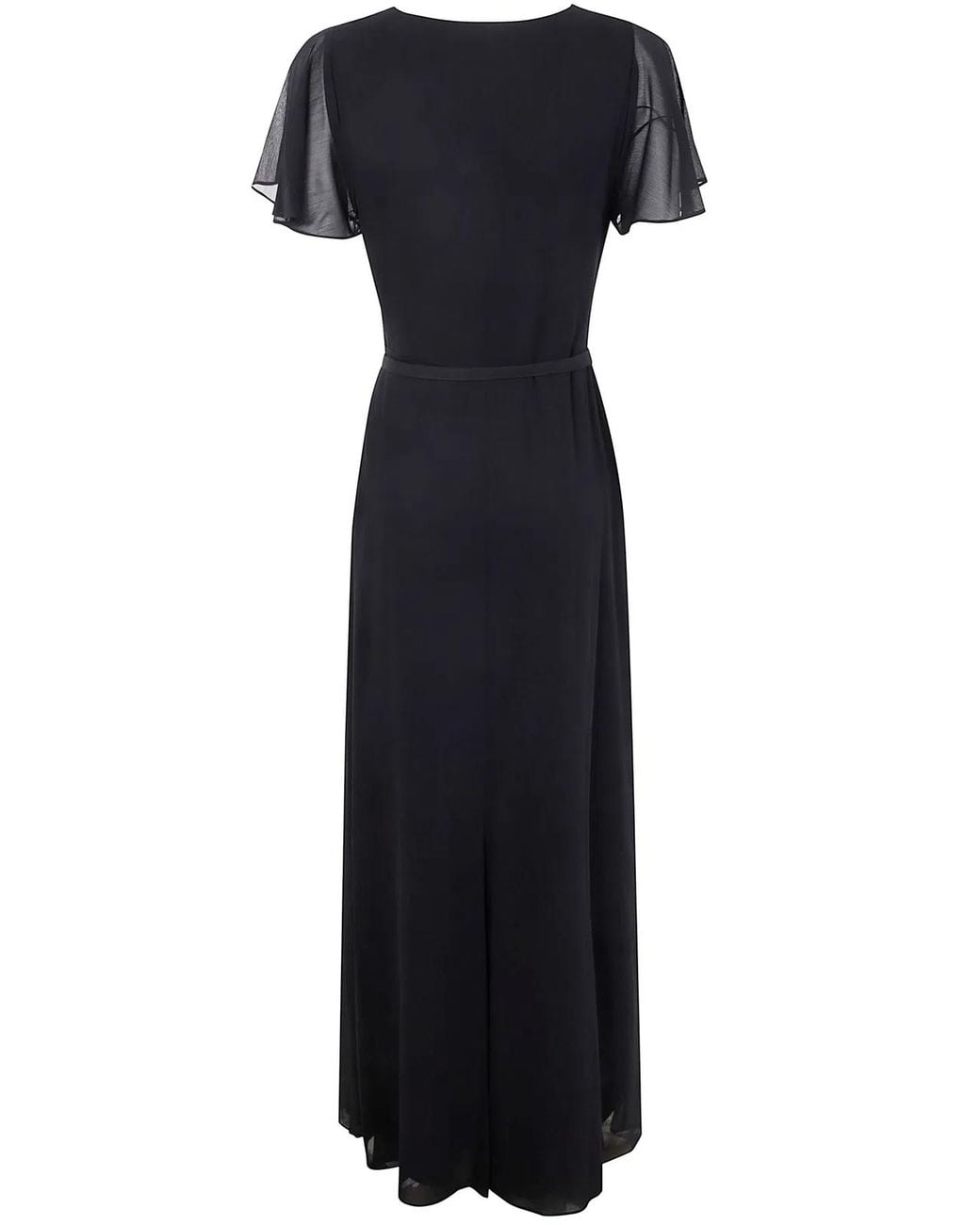 Ralph Lauren Blue "Farrysh" Short Sleeve Gown Dreaa