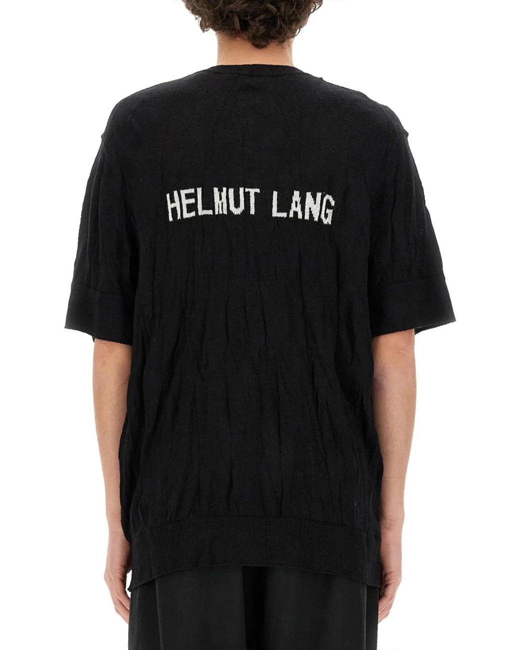 Helmut Lang Black Crushed Shirt for men