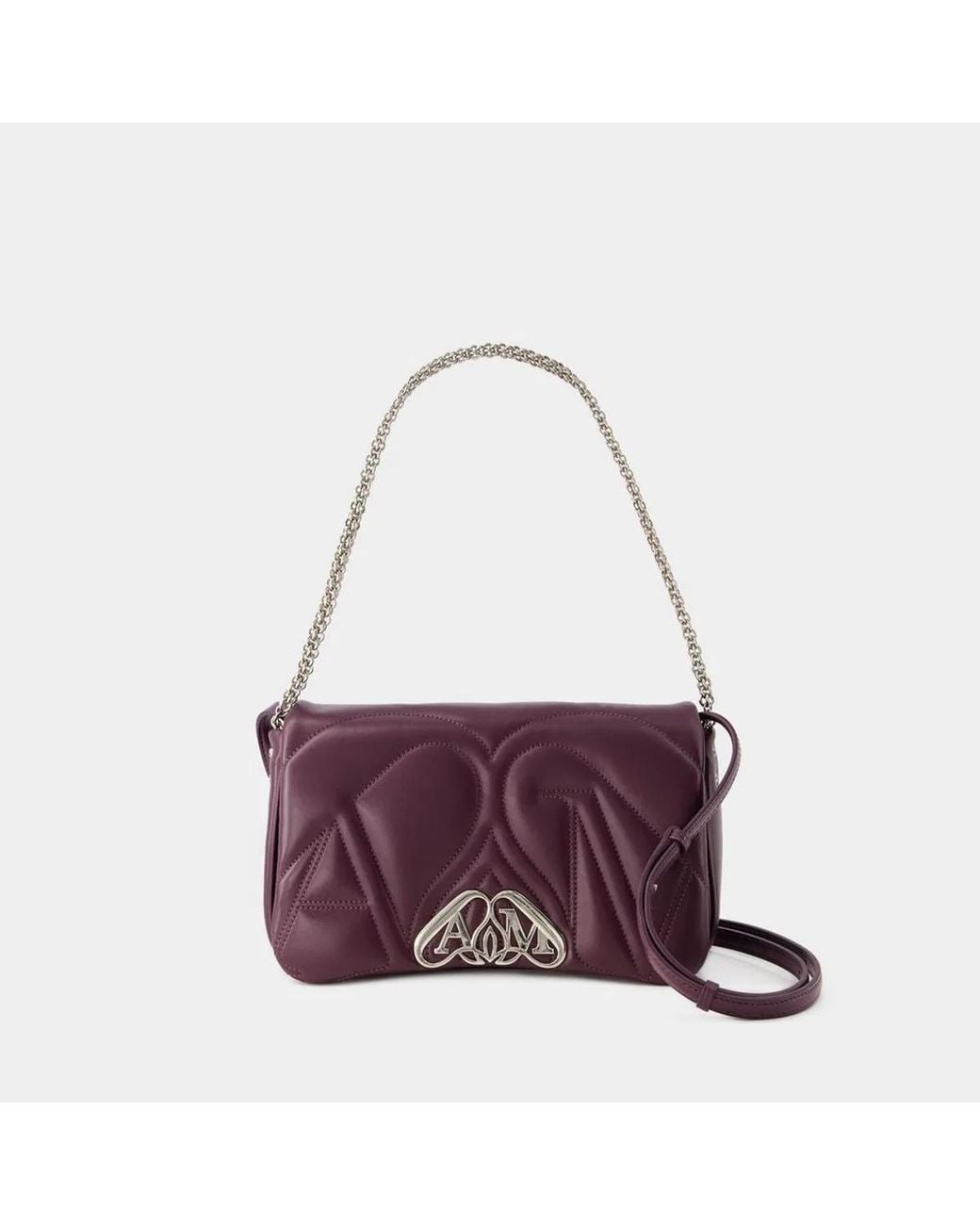 McQueen Purple The Seal Small Bag