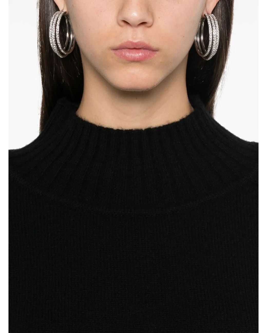 Be You Black Cashmere Turtle-Neck Sweater