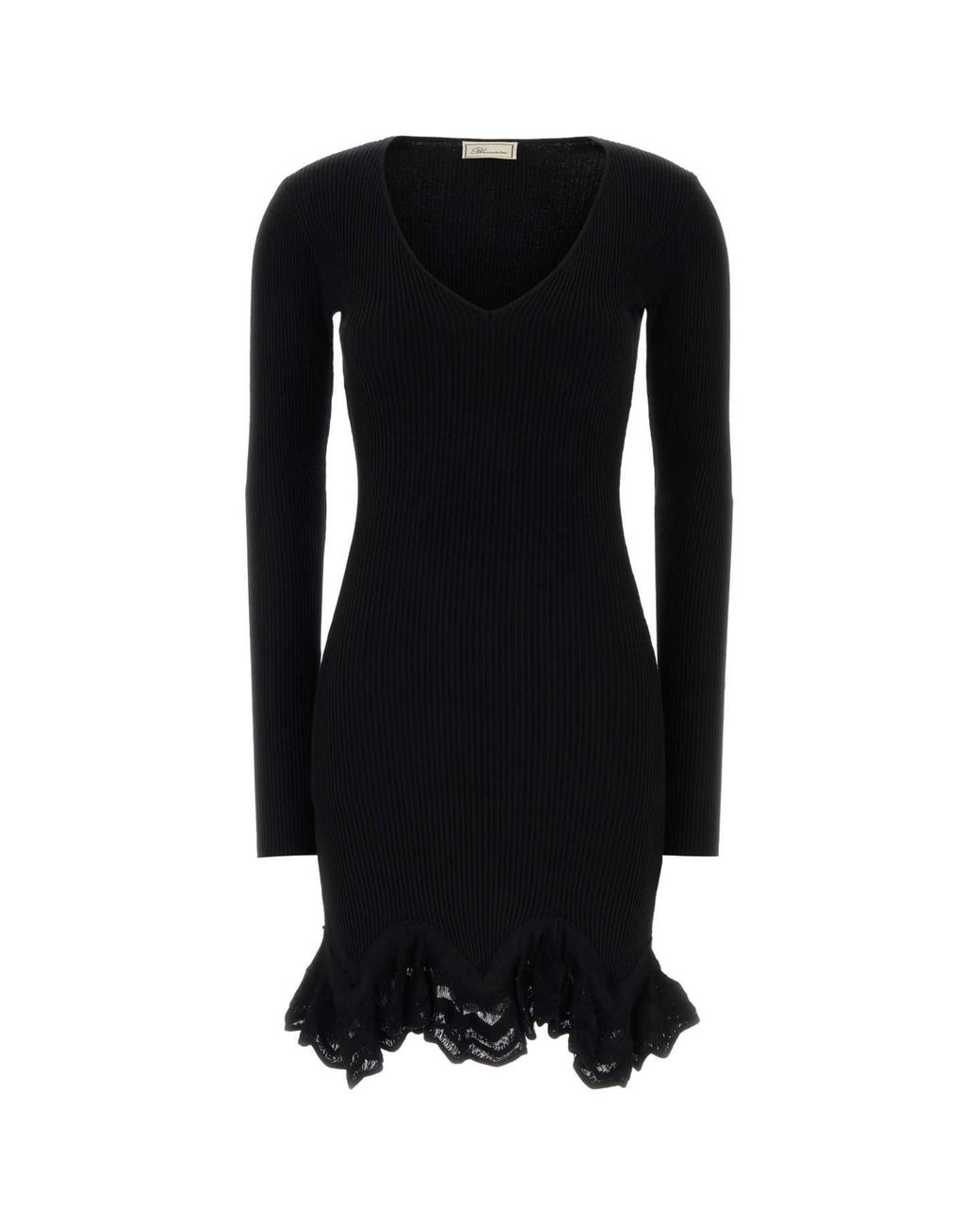 Blumarine Black Knit Mini Dress