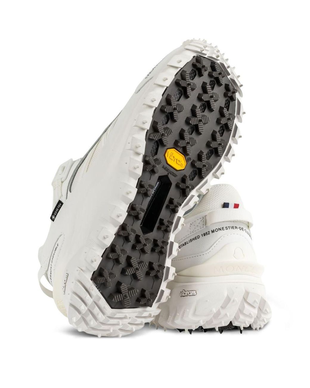 Moncler White Sneakers With Prominent Sole