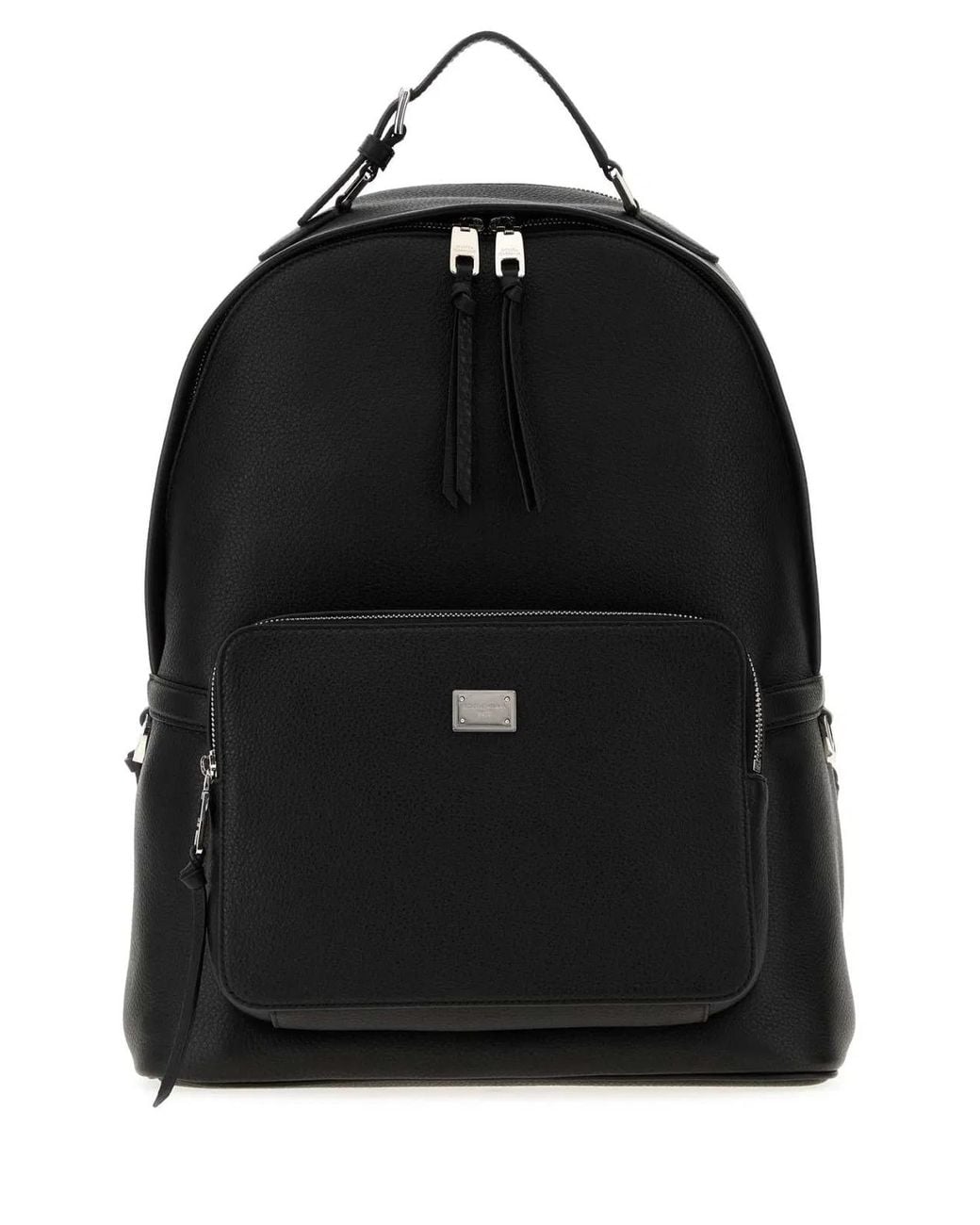 Dolce & Gabbana Black Leather Backpack for men