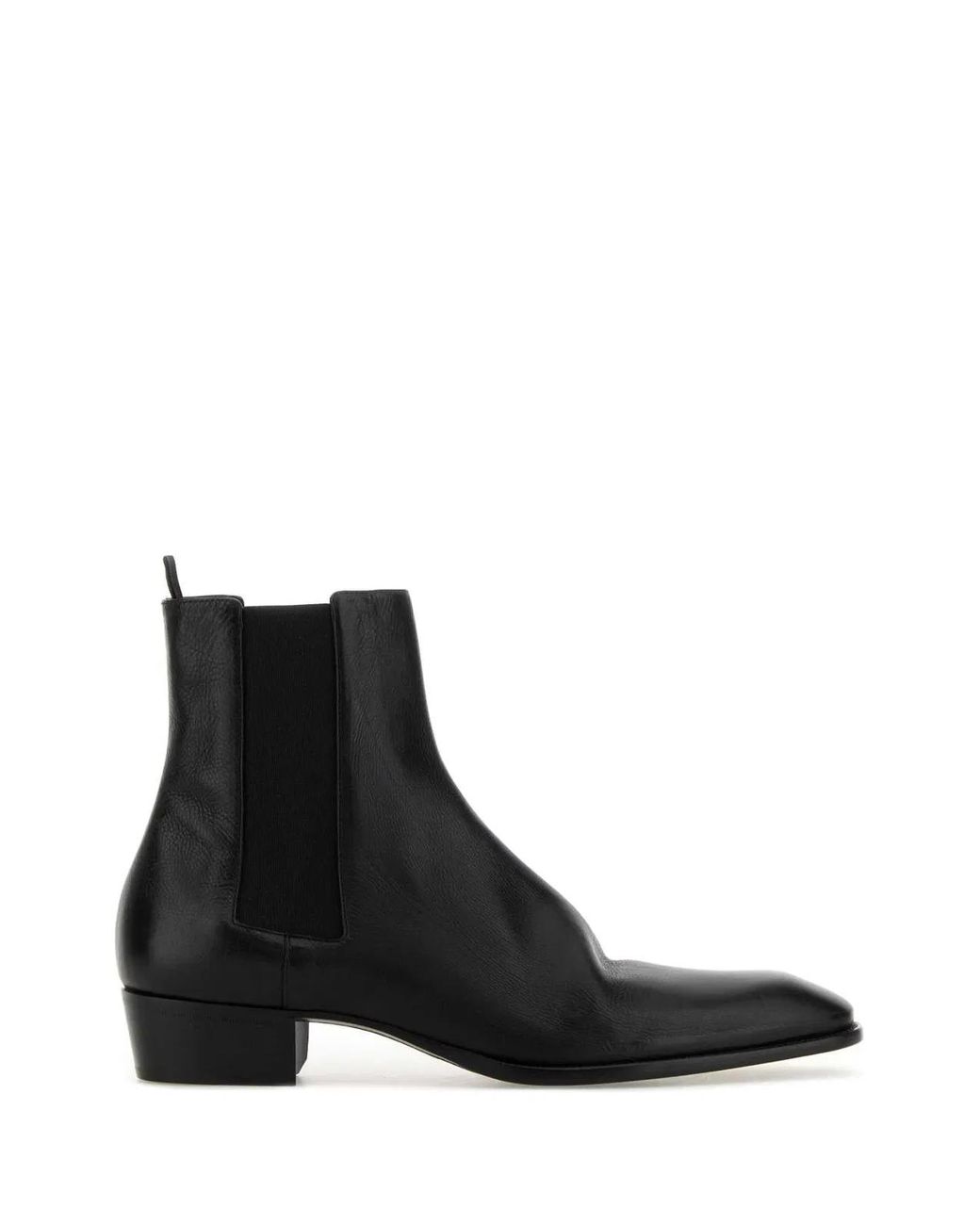 Saint Laurent Black Chelsea Boots for men