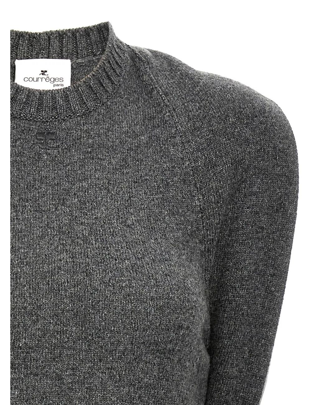 Courreges Gray Over The Shoulder Drapè' Dress