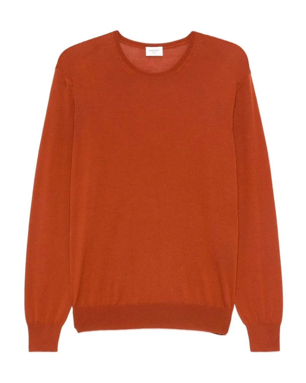 Saint Laurent Orange Wool Sweater for men