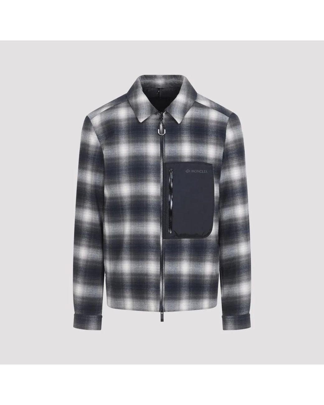 Moncler Gray Cornisello Shirt Jacket for men