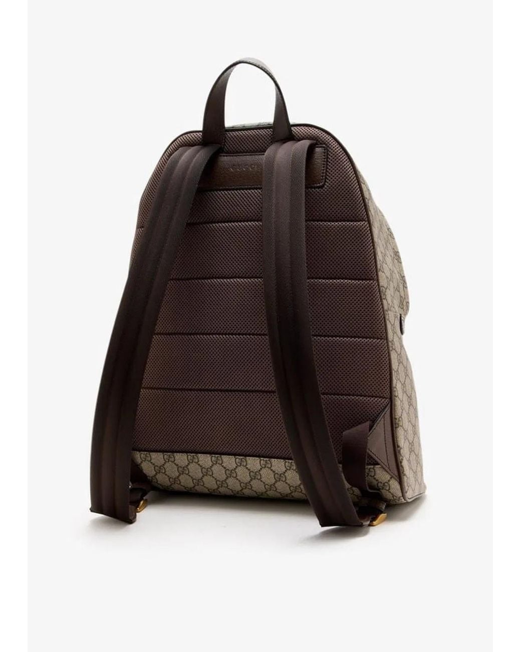 Gucci Gray Canvas Medium Ophidia Backpack for men