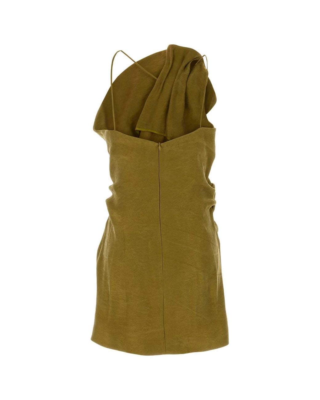 Magda Butrym Green Sage Silk Mini Dress