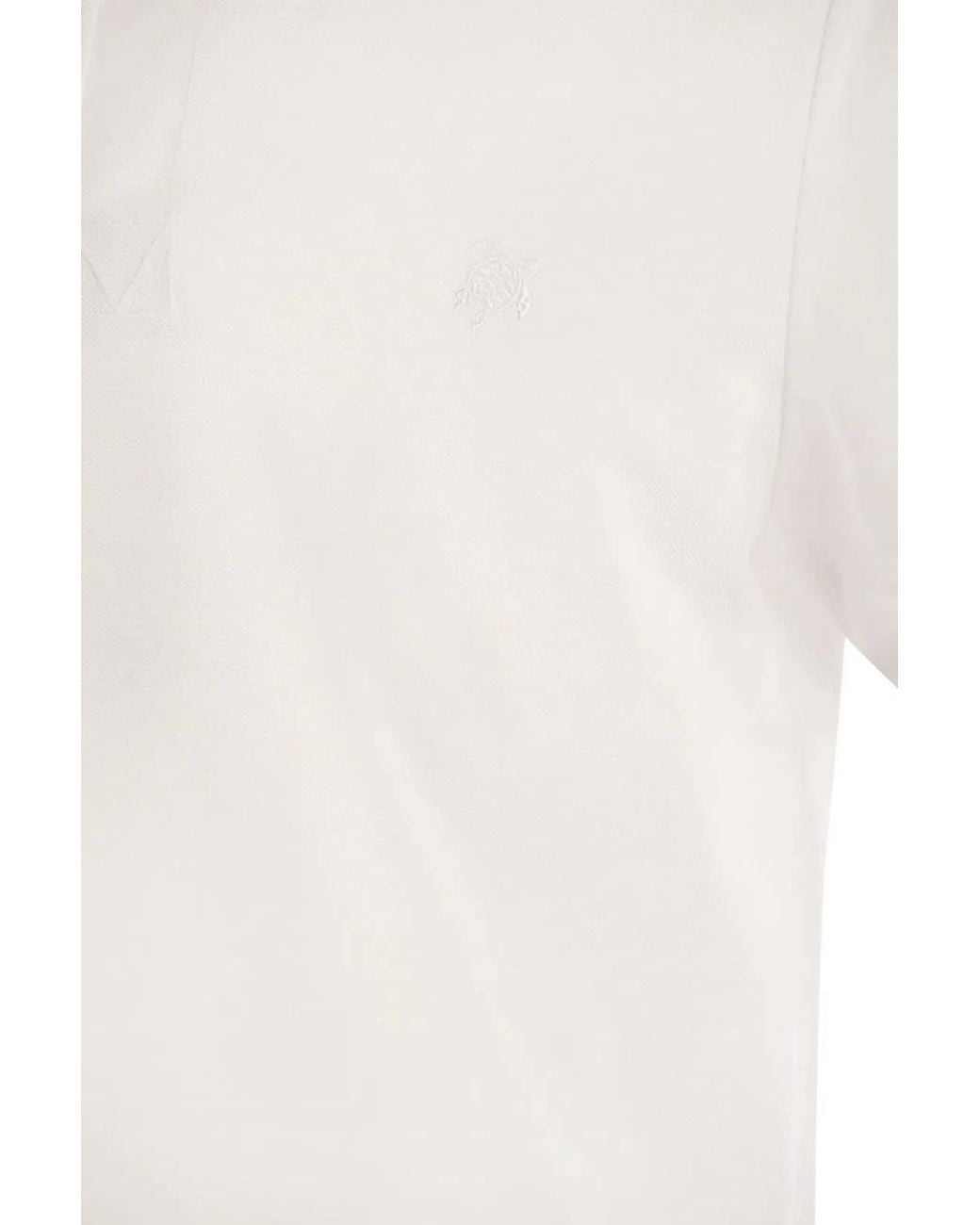 Vilebrequin White Organic Cotton Pique Polo Shirt for men