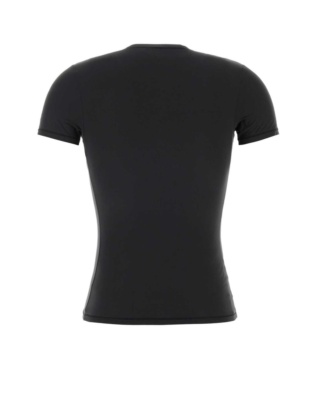 Skims Black Charcoal Stretch Nylon T-Shirt