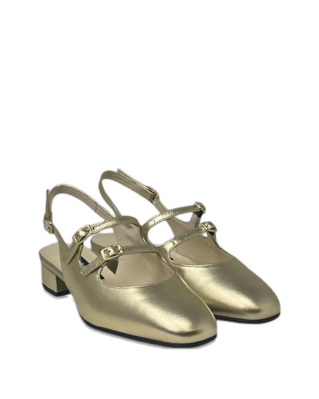 CAREL PARIS Green Peche Slingback Ballets