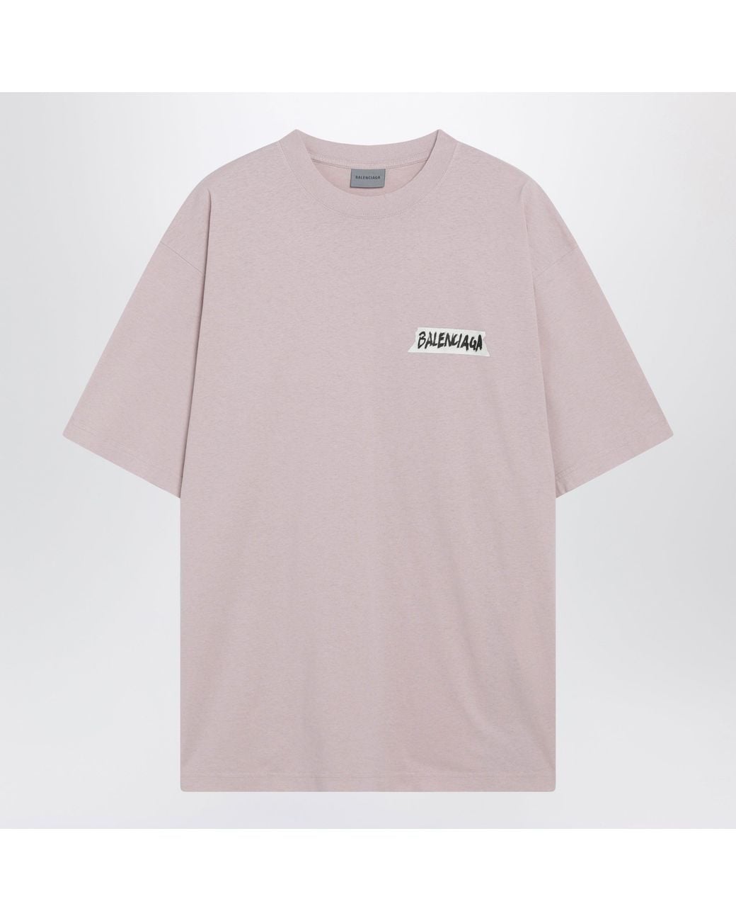 Balenciaga Pink Masking Tape T-Shirt