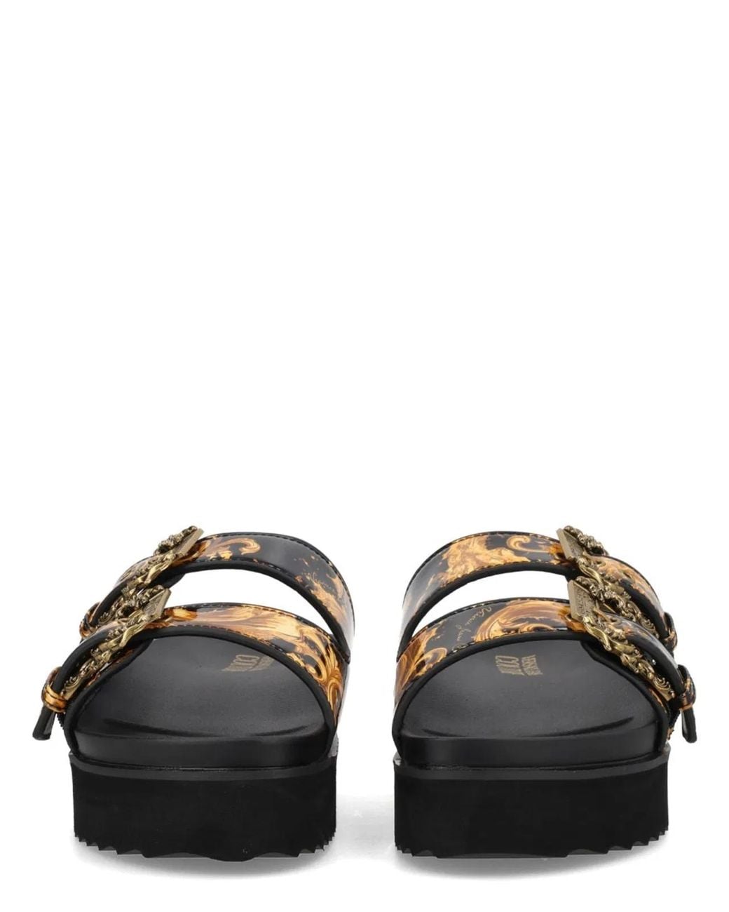 Versace Jeans Couture Black Sandal "Arizona"