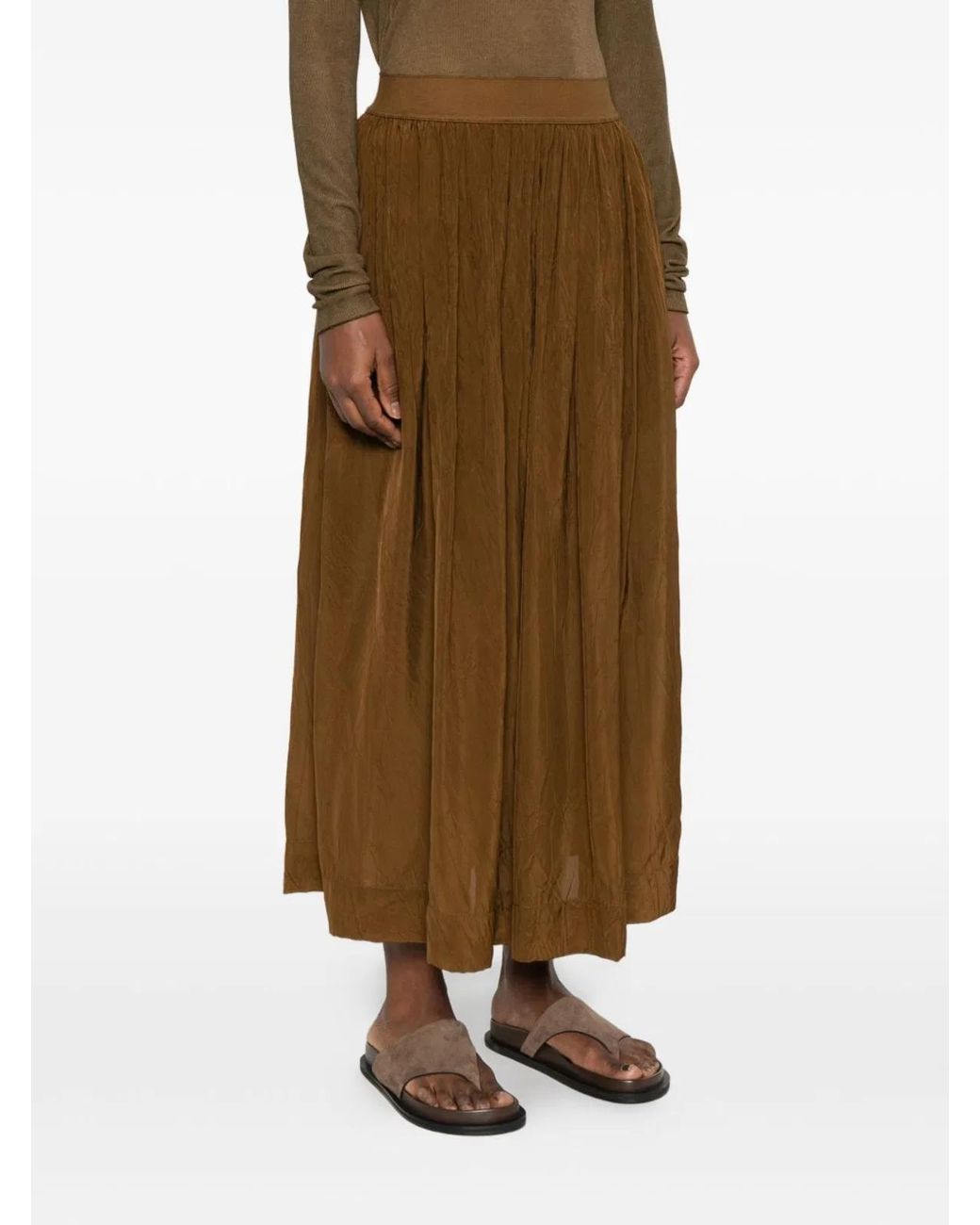 Uma Wang Natural Gillian Long Skirt