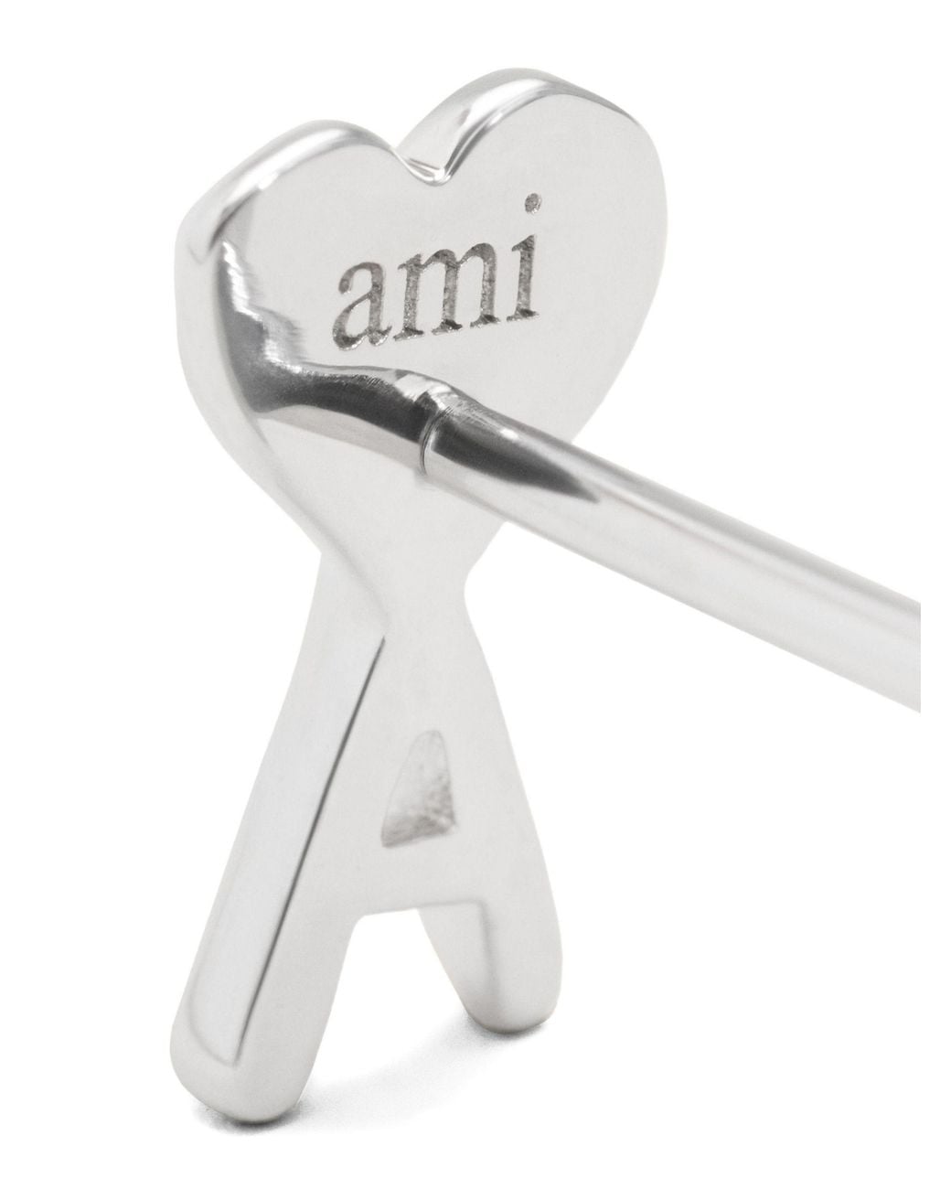 AMI White Steel Rings for men