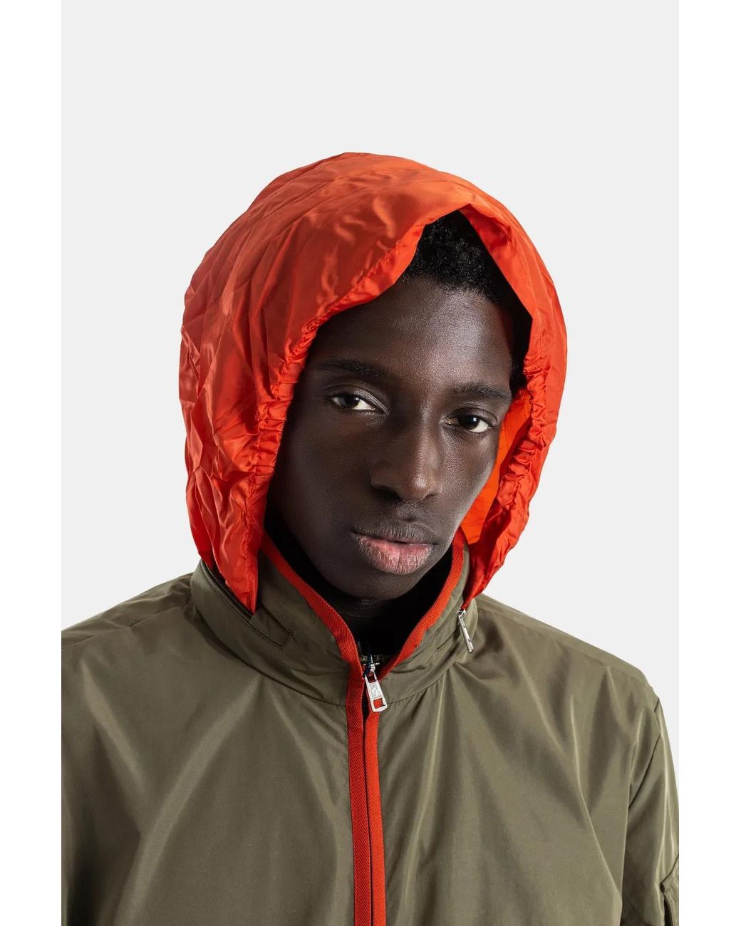 Moncler Green Coupe-Vent Nylon Vert Zip Sayan for men
