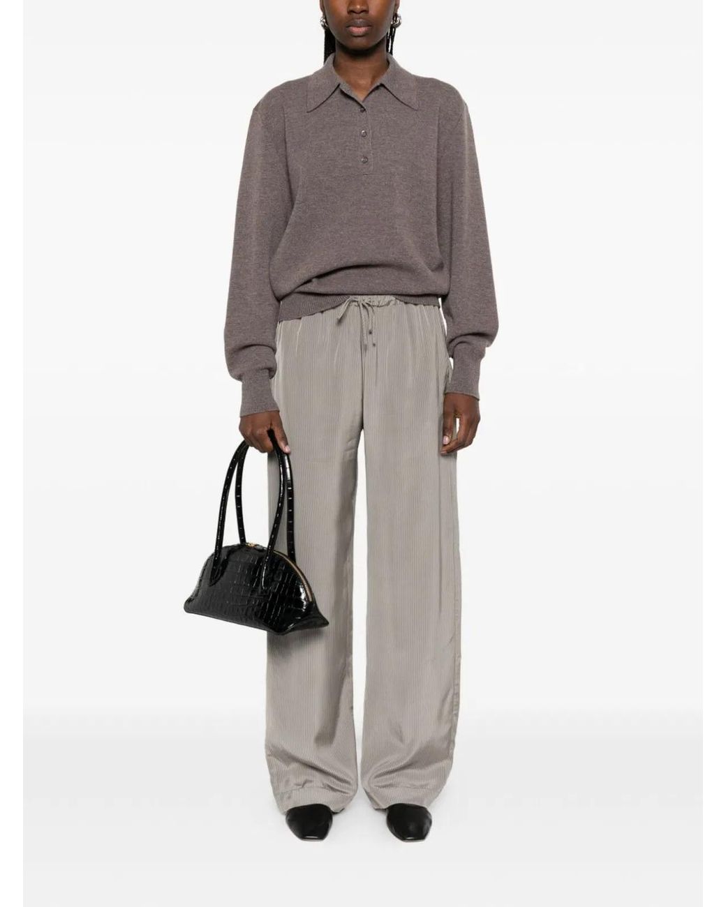 Rohe Blue Pyjama Trousers Stripes