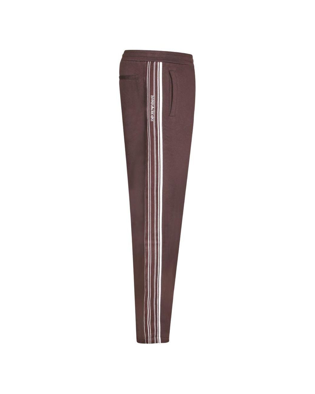 Emporio Armani Brown Cotton Sweatpants for men