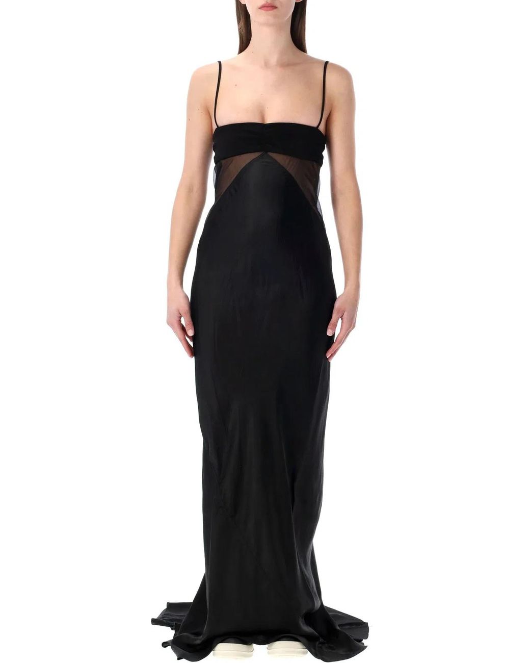 Rick Owens Black Combo Slip Gown